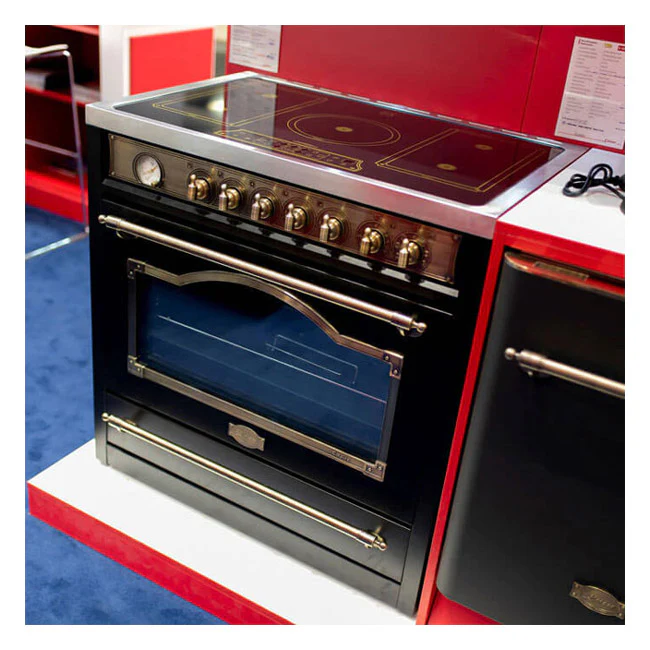 Empire Induction Range Cooker & 90cm Cooker Hood Bundle (Black) - Image 5