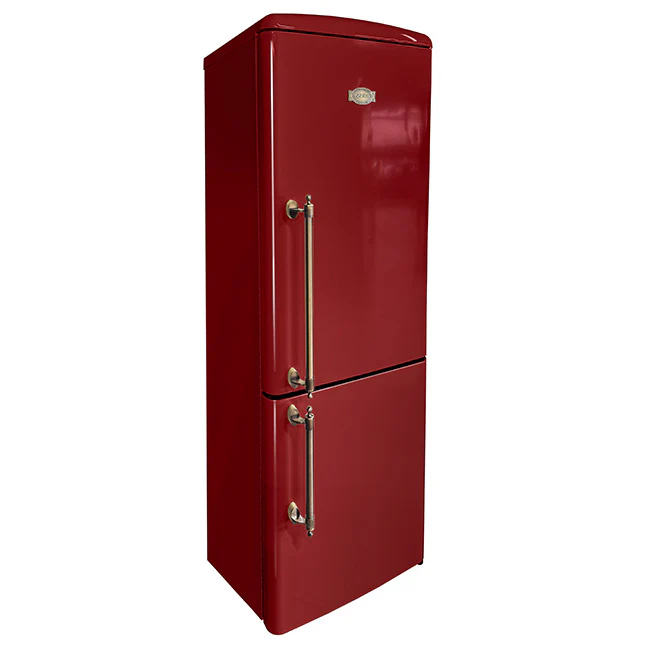Empire Slim 60cm Fridge Freezer (Bordeaux Red) - Image 2