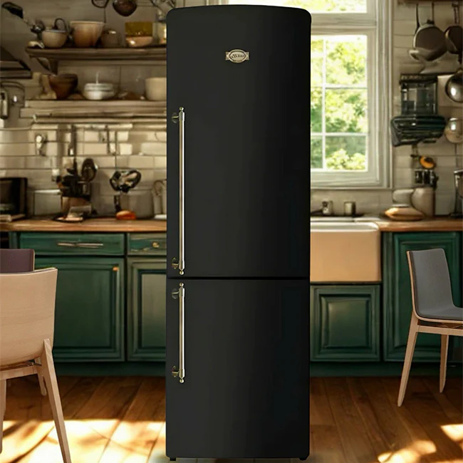 Empire Slim 60cm Fridge Freezer (Black) - Image 5