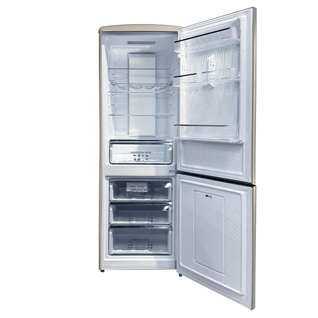 Empire Slim 60cm Fridge Freezer (Ivory) - Image 4