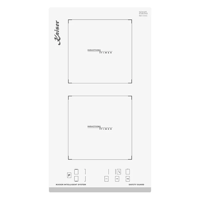 Grand Chef 28.8cm Domino Induction Hob (White)