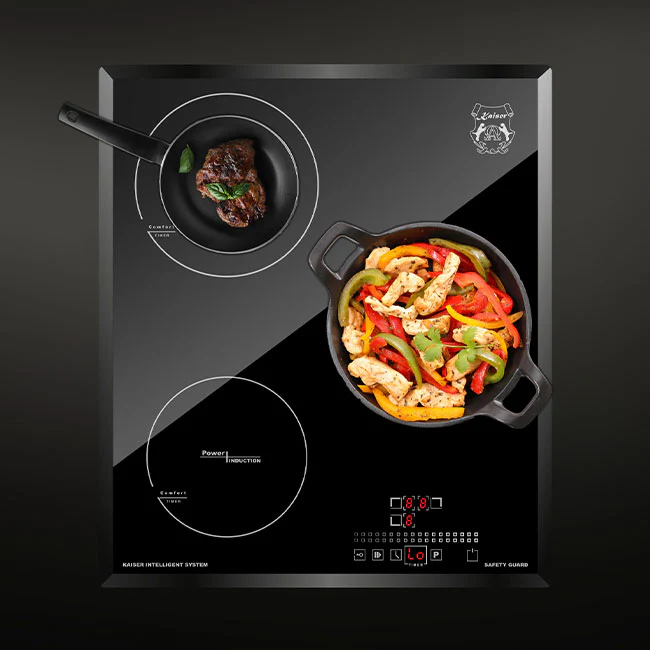 Grand Chef 45cm 3 Zone Induction Hob (Black) - Image 2