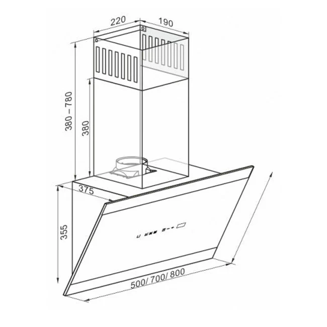 Grand Chef 80cm Eco Cooker Hood - Image 15