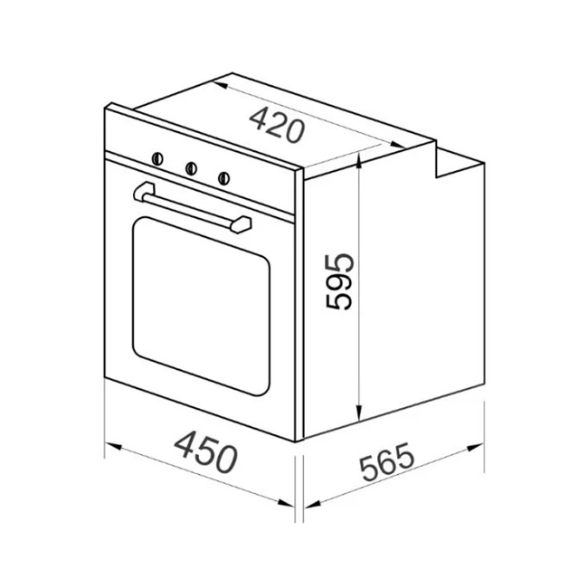 Grand Chef EH 4747 45cm Multi 9 Electric Oven (Black) - Image 11