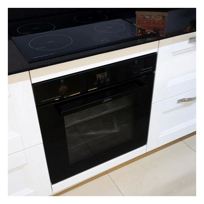Grand Chef Electric Oven, Gas Hob & Cooker Hood Bundle (Black) - Image 5