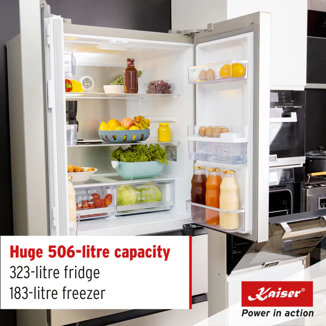 Grand Chef French Door Fridge Freezer (Stainless Steel) - Image 3