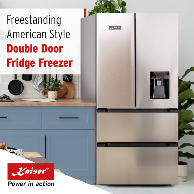 Grand Chef French Door Fridge Freezer (Stainless Steel) - Image 4