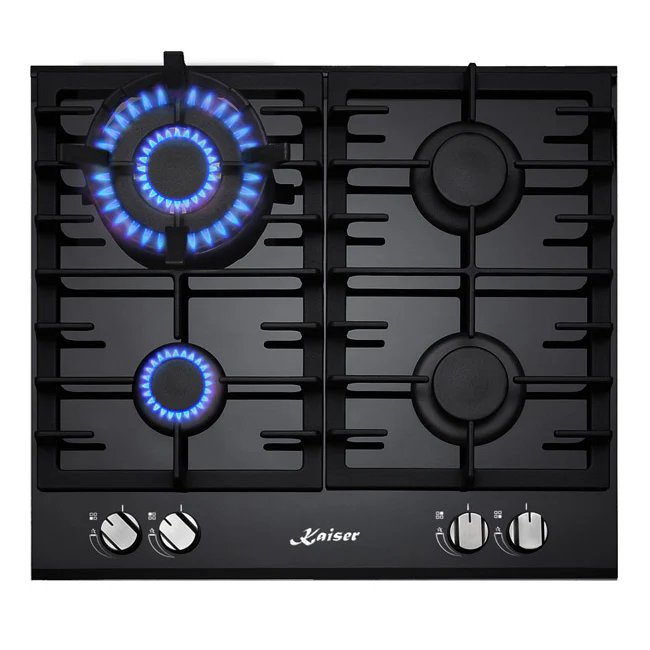 Grand Chef Gas Oven & 4 Burner Gas Hob Black Bundle - Image 3