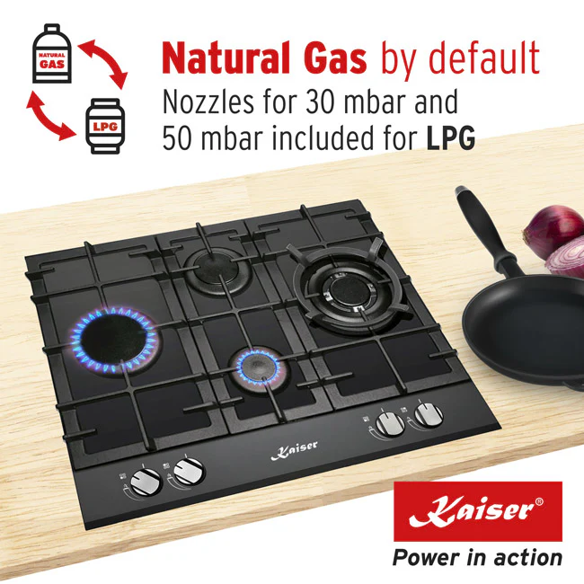 Grand Chef Gas Oven & 4 Burner Gas Hob Bundle (Black) - Image 18