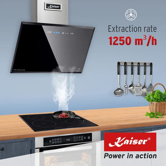 Grand Chef Gas Oven & 60cm Pro Chimney Cooker Hood (Black) - Image 13