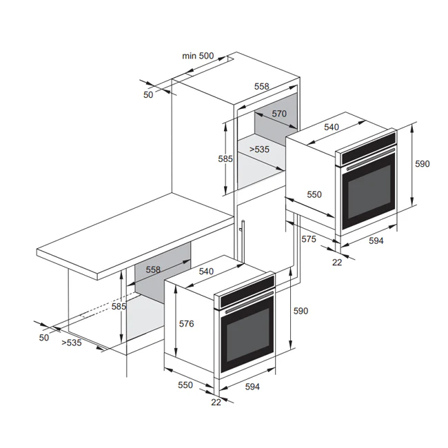 Grand Chef Gas Oven (Black) - Image 15