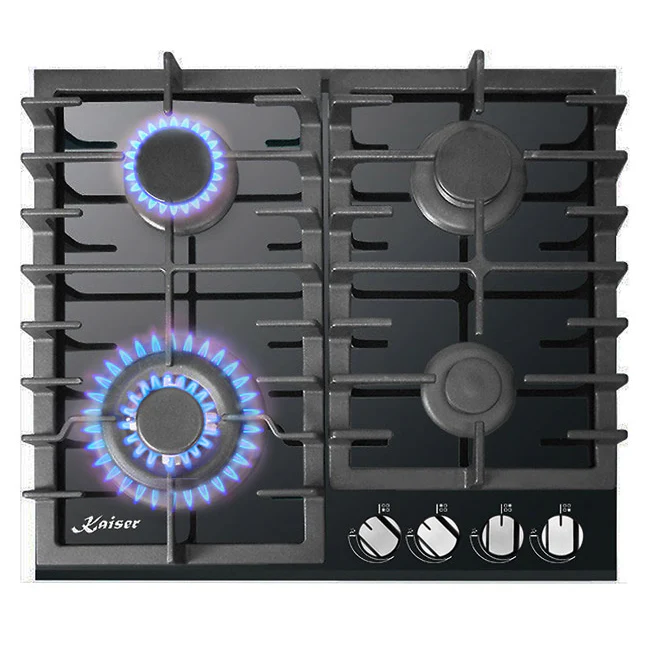 Grand Chef Turbo Gas Hob (Black Glass) - Image 2