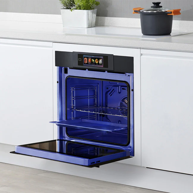 La Perle Noire 60cm Pyrolytic Oven & 90cm Induction Hob (Black Moire) - Image 4