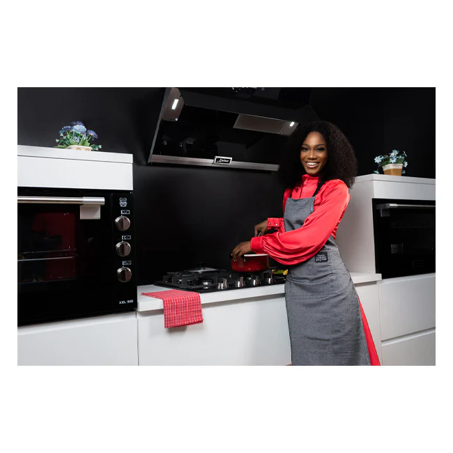 La Perle Noire 60cm Pyrolytic Oven & 90cm TFT Cooker Hood (Black Moire) - Image 14