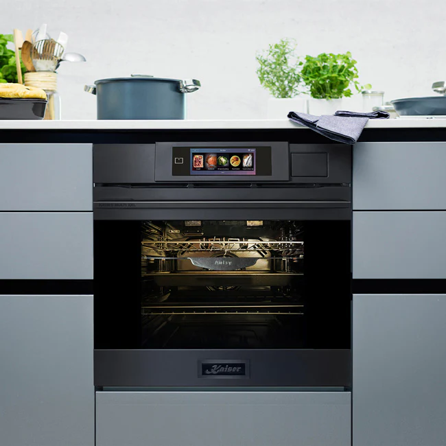La Perle Noire 60cm Steam Oven & 77cm Induction Hob (Black Moire) - Image 7