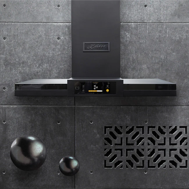 La Perle Noire 90cm TFT Display Cooker Hood (Black Moire) - Image 3