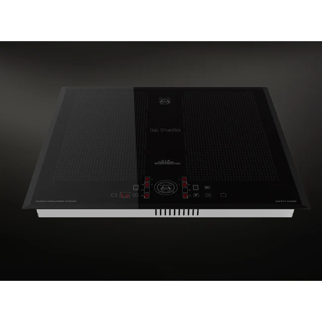 La Perle Noire Electric Oven, 58cm Induction Hob & Cooker Hood Bundle (Black Moire) - Image 12
