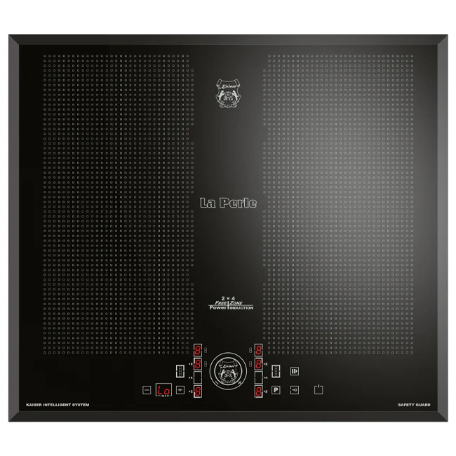 La Perle Noire Electric Oven, 58cm Induction Hob & Cooker Hood Bundle (Black Moire) - Image 9