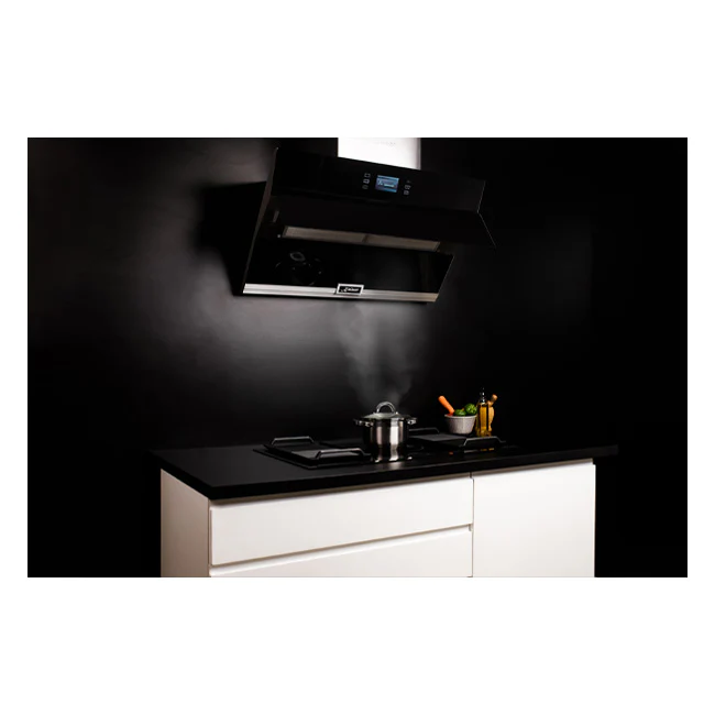 La Perle Noire Electric Oven, 77cm Induction Hob & Cooker Hood Bundle (Black Moire) - Image 21