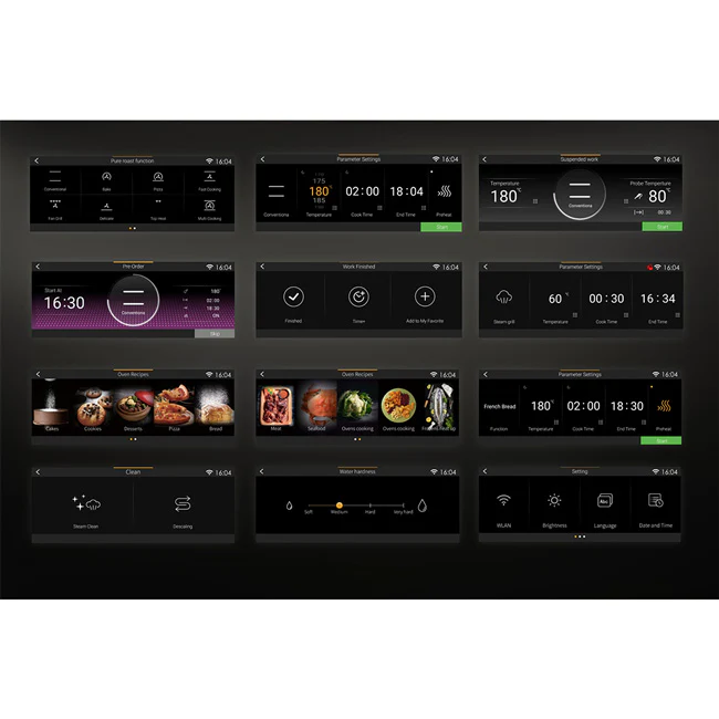 La Perle Noire Steam Oven, 59cm Induction Hob & Cooker Hood Bundle (Black Moire) - Image 8